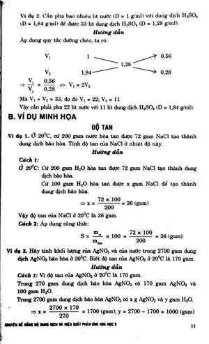 Chuyên Đề Nồng Độ Dung Dịch Và Hiệu Suất Phản Ứng Hóa Học 9 Tác giả Huỳnh Văn Út