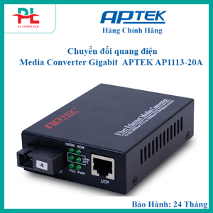 Chuyển đổi quang điện Media Converter Gigabit (A) ApTek AP1113-20A