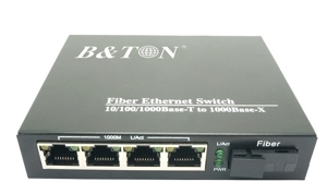 Chuyển đổi Quang-Điện Media Converter Unmanaged Fiber Switch BTON BT-924GS-20A/B