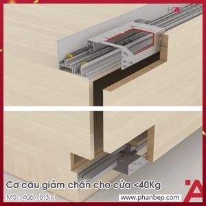 Cơ chế giảm chấn cho bộ phụ kiện cửa trượt Hafele 406.78.311
