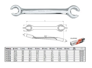 Cờ lê 2 đầu miệng loe mở đai ốc Yato YT-0140