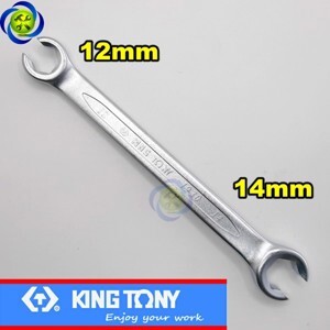 Cờ lê 2 đầu miệng lục giác Kingtony 19301214, 12 x 14 mm