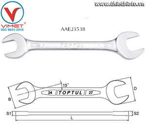 Cờ lê 2 đầu miệng Toptul AAEJ3538 - 35x38mm