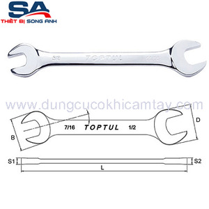 Cờ lê 2 đầu mở bóng hệ Toptul ACAJ1820