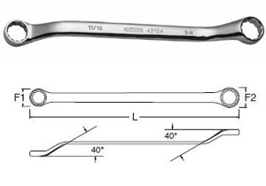 Cờ lê 2 vòng miệng tròn Sata 42-217 (42217) - 14x15mm