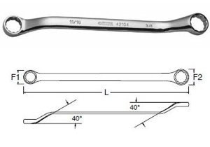 Cờ lê 2 vòng miệng tròn Sata 42-203