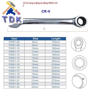 Cờ lê C-Mart F0051-19