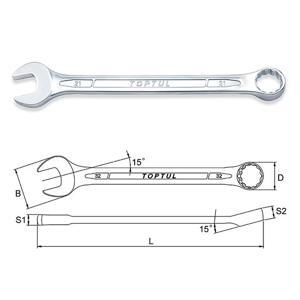 Cờ lê đầu tròng đầu mở Toptul AAEB0909, 9mm