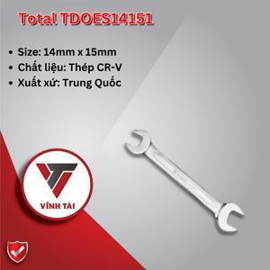 Cờ lê hai đầu miệng Total TDOES14151, 14x15mm