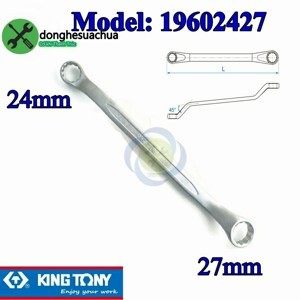 Cờ lê hai đầu tròng 24mm và 27mm Kingtony 19602427