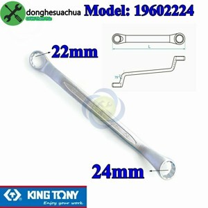 Cờ lê hai đầu vòng 22x24mm Kingtony 19602224