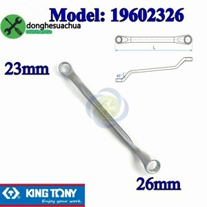 Cờ lê hai đầu vòng 23x26mm Kingtony 19602326