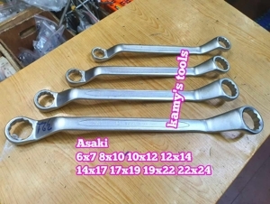 Cờ lê hai đầu vòng Asaki AK-7487 - 22x24mm