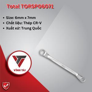 Cờ lê hai đầu vòng Total TORSP06071, 6x7mm