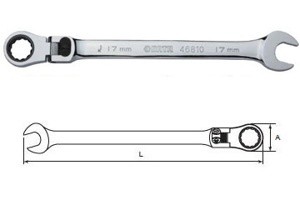 Cờ lê lắc léo tự động có khóa Sata 46-814