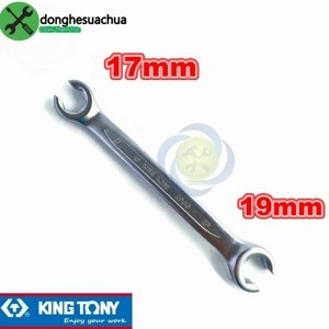 Cờ lê mở ống dầu 17mm -19mm kingtony 19301719 loại hai đầu