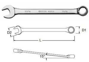 Cờ lê vòng miệng Sata 40211 (40-211)