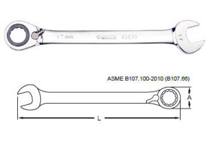 Cờ lê vòng miệng 2 chiều Sata 46613 (46-613)