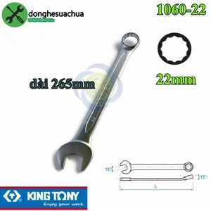 Cờ lê vòng miệng Kingtony 1060-22, 22mm