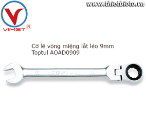 Cờ lê Toptul vòng miệng lắt léo 9mm AOAD0909