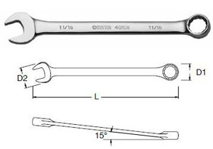 Cờ lê vòng miệng Sata 40235 (40-235)