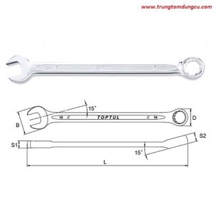 Cờ lê vòng miệng Toptul AAEA1010