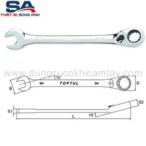 Cờ lê vòng miệng tự động 5/16" Toptul ADAA1010