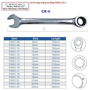 Cờ lê vòng miệng tự động C-mart F0051-23