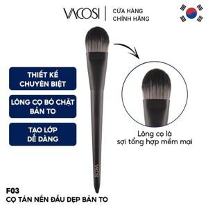 Cọ tán nền đầu dẹp Vacosi F03