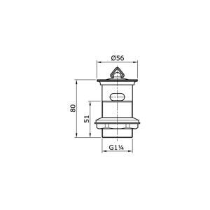 Cổ thoát vòi nước Toto T6JV4