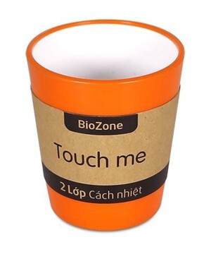 Cốc cách nhiệt 2 lớp BioZone KB-CU310PO 310ml