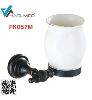 Cốc đánh răng đen chân trơn Haduvico PK057M
