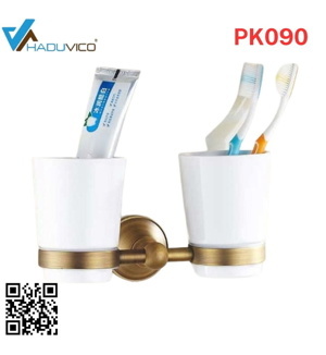 Cốc đánh răng vàng chân trơn PK090