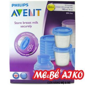 Cốc Trữ Sữa Via Philips Avent 618.10 - 10Ly -180Ml