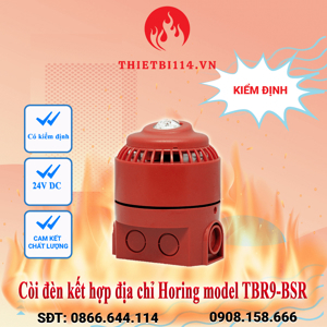 Còi đèn báo cháy địa chỉ HORING TBR9-BSR