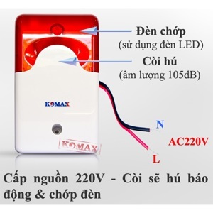 Còi hụ đèn chớp  KM-A09