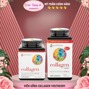 Viên uống đẹp da Youtheory Collagen Advanced Type 1,2 & 3 - 390 viên