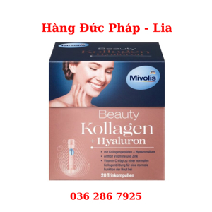 Collagen Thuỷ Phân Mivolis Beauty Kollagen Hyaluron, 20 x 25 ml