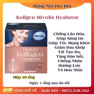 Collagen Thuỷ Phân Mivolis Beauty Kollagen Hyaluron, 20 x 25 ml