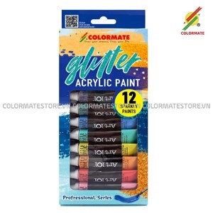 Hộp 12 tuýp màu vẽ Acrylic Colormate 440