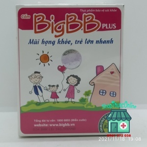 Cốm BigBB Plus -Giảm viêm mũi họng, hạn chế dùng kháng sinh