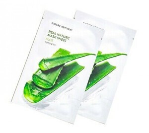 Combo 10 mặt nạ Nature Republic Real Nature Aloe Mask Sheet 23ml