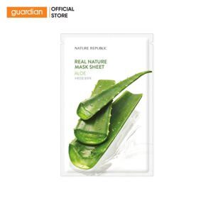 Combo 10 mặt nạ Nature Republic Real Nature Aloe Mask Sheet 23ml