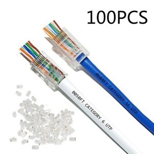 Đầu mạng RJ45 nhựa 100 hạt