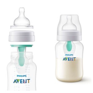 Combo 2 Bình sữa giảm đầy hơi với van giữ sữa AirFree Philips Avent SCF810/24 – 125ml