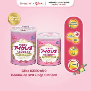 Combo 2 lon sữa bột Glico Icreo số 0 (800g)