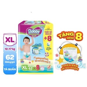 Combo 2 Tã-bỉm dán Bobby siêu mỏng XXL56