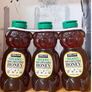 Bộ 3 chai mật ong Kirkland Signature Honey Bear 680g