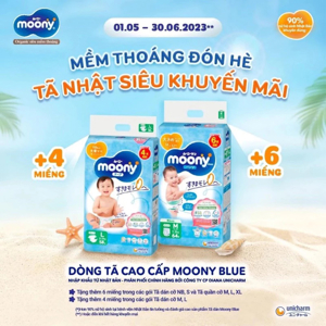 Combo 3  tã - bỉm dán Moony S84