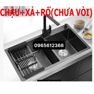 Combo 4 Sản Phẩm Chậu Rửa Chén Bát INOX 304 N7-8245